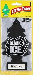 Little trees card freshener- usa- large - black ice- for car