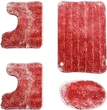 Jalsa bathroom mats set, 4 pieces , size 80x54