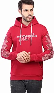 mens Coup - Slim Fit Graphic Print Hoodie with Long Sleeves and Kangaroo Pockets Hooded Sweatshirt (pack of 2)