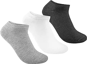 STITCH mens Pack of 3 Lycra Ankle Casual Socks Casual Sock (pack of 3)