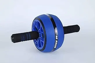 Generic Exercise rolling wheel with handel blue and black