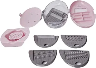 Grater & vegetable cutter 5 * 1 oval shape