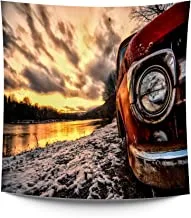 Jalsa car tapestry background custom made for walls 1.50 * 1.50