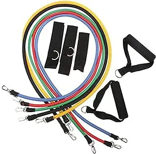 SportQ P90X 11 Resistance Elastic Yoga and Divided Stomach Muscle Training Rope