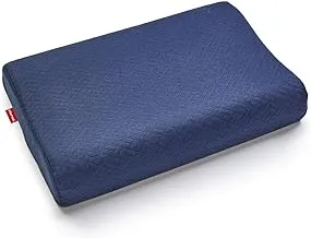 Ricrac Curved latex pillow medium - navy blue