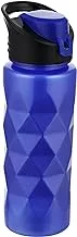 Plastic water bottle - navy and black