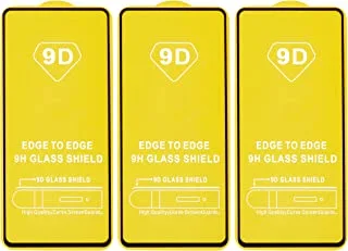 High quality set of 3 glass screen protectors for xiaomi redmi note 9s - clear black