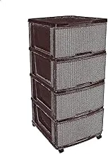 El Helal & El Negma Turt Storage Drawer Units - Brown