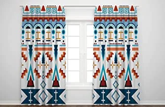 Jalsa Printed Curtains for teenagers room - for room Window (2 Panels, 280 Wide by 275 cm Long)