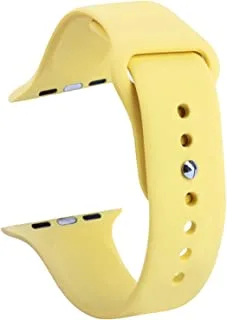 Generic Silicone Band for Apple Watch 42mm, Yellow, AW42SY