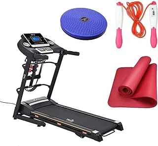 Top Fit MT-321ms Anti Shock Treadmill with Massage Belt -135 Kilograms WITH Twister AND Yoga Mat AND Jumping Rope with Timer for Exercise