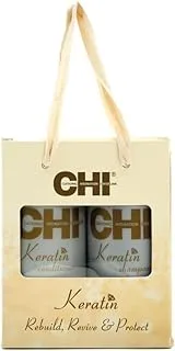 كيت - CHI Keratin (شامبو 355 مل. - بلسم 355 مل.)