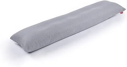 Ricrac Fiber Long Pillow with light gray Cotton Cover size 170 cm