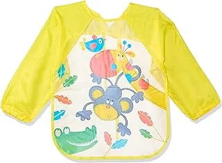 Mix and max waterproof baby bib for unisex-yellow