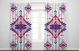 Jalsa printed curtains for girls room - for girls room window (2 panels, 280 wide by 275 cm long)