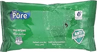 Soft & Pure Wet Wipes - 40 Wipes - Antibacterial