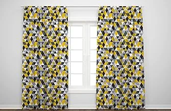 Jalsa Printed Curtains for teenagers room - for room Window (2 Panels, 280 Wide by 275 cm Long)