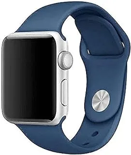 Generic Sport watch band for apple watch 42 mm,soft silicone strap replacement wristbands for apple watch royal blue, s