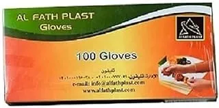 Al-fath plastic gloves 100p