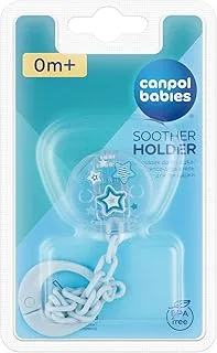 Canpol babies Soother Holder NEWBORN BABY - Light Blue