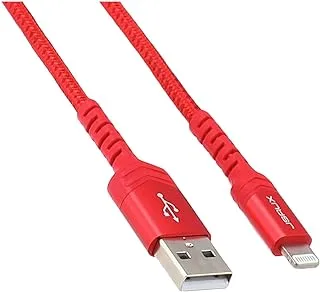 Jsaux MFi USB-A إلى LIGHTNING كابل 1.8 متر أحمر