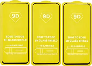 High quality set of 3 glass screen protectors for realme x3 zoom - clear black