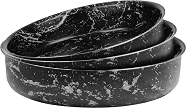 Grandi Cook Marble Round Oven tray 24-26-30 (Black Marble)