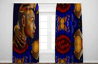 Jalsa printed curtains for teenagers room - for room window (2 panels, 280 wide by 275 cm long)