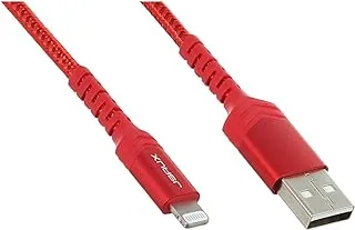 Jsaux mfi usb-a to lightning cable 1.2m red