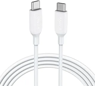 Usb c cable 100w 6ft, anker powerline iii usb c to usb c charger cable 2.0, type c charging cable for macbook pro 2020, ipad pro 2020, ipad air 4, galaxy s20 plus s9 s8, pixel, switch, lg v20 (white)