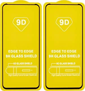 High quality set of 2 glass screen protectors for realme x50 - clear black