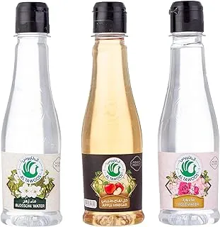 Al tawoos bundle (apple vinegar - rose water - blossom water) 250 ml