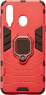 Cover Iron Man With Metal Ring For Samsung A8S Red