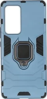 Cover iron man with metal ring for huawei v40 blue