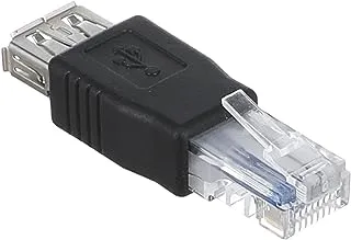 Keendex 1742 rj45 to usb converter - black