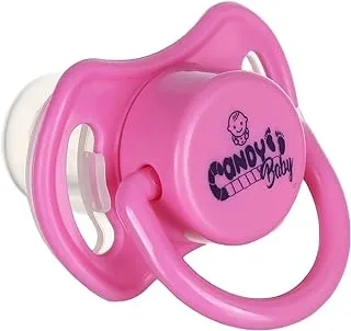 Candy baby round pacifier 6-18 month for girls - pink