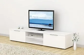 Riga TV table for 65 inch TV screen white color size 33 x 172 x 39.9 cm