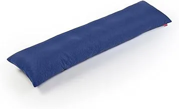 Ricrac Fiber Long Pillow with navy blue Cotton Cover size 100 cm