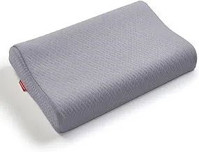 Ricrac Curved latex pillow soft - light gray