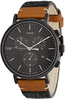 Timex Watch Unisex , Quartz Movement, Analog Display, Black Fabric Strap-TW2R62100