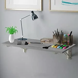 Home gallery Wall mounted folding desk 120 x 60 cm gray