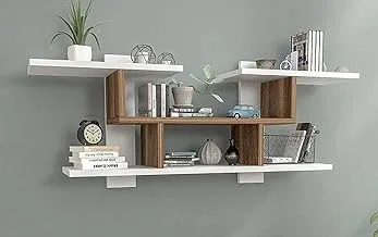 Domani wall shelves w100 * d20 * h50 brown*white ws25