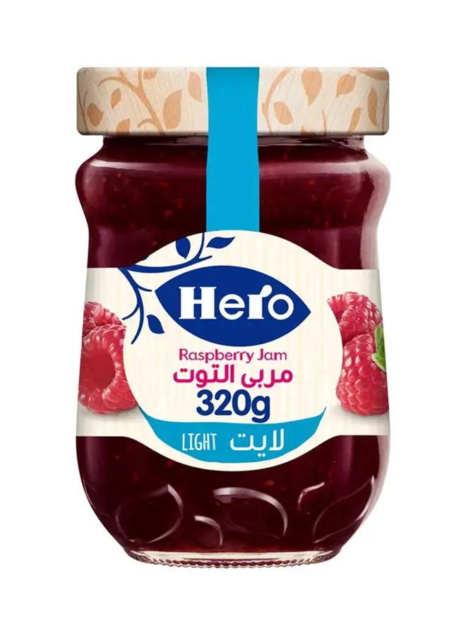 Hero Hero Jam With Raspberry Flavor- Light - 320grams