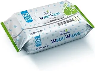 Extra Hygiene Water Wipes - 60 wipes