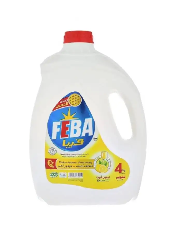 FEBA Liquid Dish Cleaner With Lemon Scent 4kg