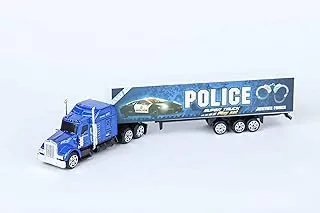 Model (maquette) police truck - blue