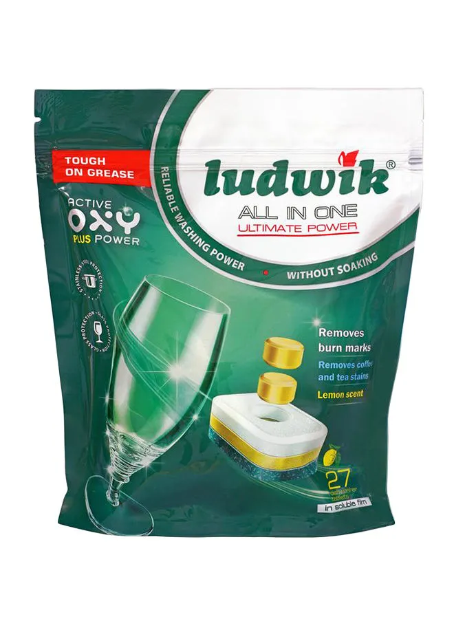 ludwik 27-Piece All In One Dishwasher Tablet