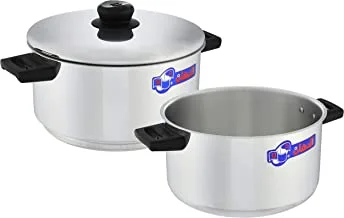 Eldahan steam pot (2) pcs with (bakelite handle) 28