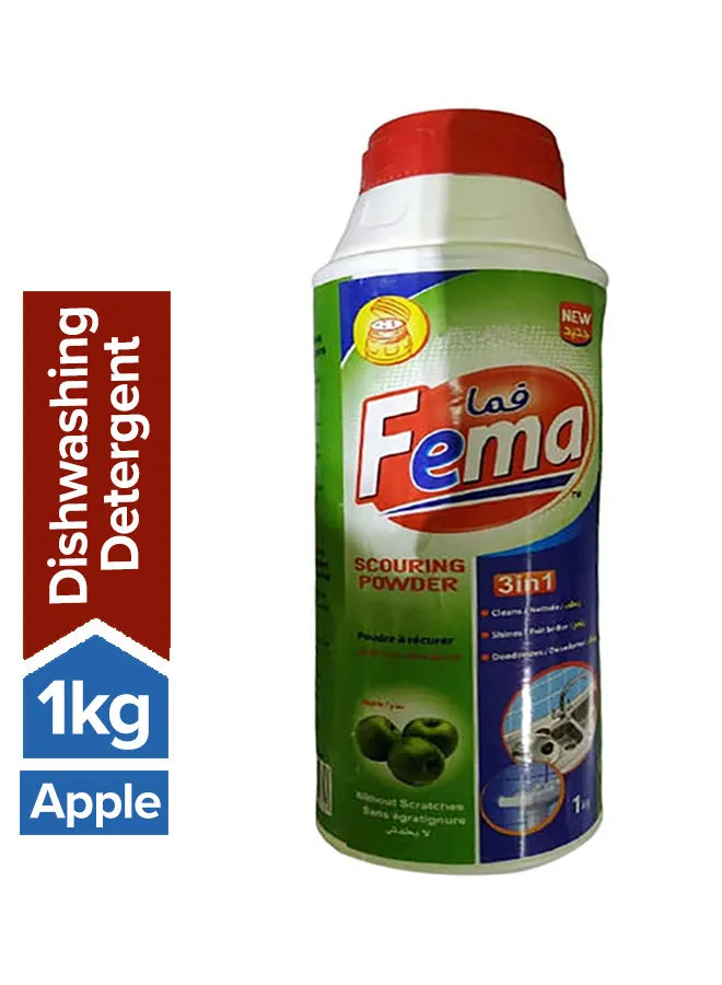 Fema Powder Dish Cleaner With Apple Scent 1kg