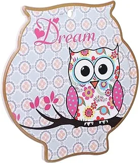 Owl Shape Ceramic Round Coaster - Multi Color